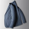 Men's casual suits for autumn and winter 2022, with seamless inner lining of mulberry silk and cotton, are a trend of light luxury single-style warm jackets for young people Specification image